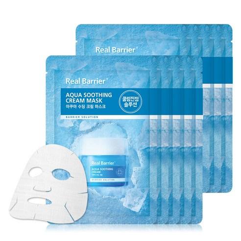 [real Barrier] Aqua Soothing Cream Mask Sheet 30ml X 10ea